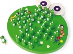 Wooden solitaire frog small foot