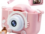 Digital kids' camera in the shape of a kitten