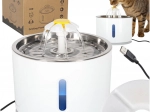 Automaatne joogifontään koertele ja kassidele 2,4 l LED-valgustuse ja söefiltriga