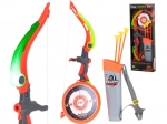 Kids' bow with arrows and XXL target with light effects