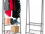 Ruhhy freestanding clothes rack with shoe shelves
