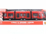 Red Battery-Powered Tram with Effects