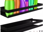 Black RUHHY bathroom shelf 50 cm