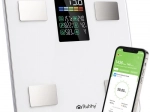 RUHHY analüütiline isiklik kaal LCD, BIA ja Feelfit rakendusega, valge