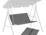 Hanging seat for garden swing 140 × 100 cm, gray