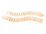 Flexible Wooden Track 2 pcs BIGJIGS RAIL