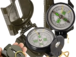 Sõjaväeline läätsekompass metallkorpusega