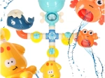 Water bath building set with pipes and fountain – sea animals