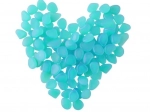 Glow-in-the-dark decorative stones for garden and aquarium – 100 pcs