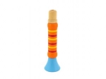 Wooden colorful whistle 12 cm for children