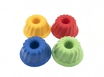Sand mold, bundt cake shape, plastic, 12 × 7 cm, assorted colors