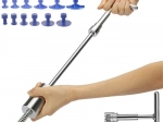 PDR dent repair kit with slide hammer and adapters