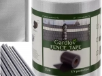 Protective fence tape 19 cm x 35 m 450 g/m² gray with clips GARDLOV