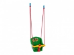 Children's swing with sound, plastic, green