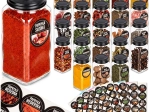 120 ml klaasist vürtsipurkide komplekt, 24 tk + 90 silti
