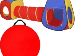 Laste mängutelk 3‑ühes Tipi + Tunnel + Maja