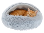 Purlov bed for cats and small dogs, plush, S 44 × 38 cm