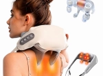 Shiatsu massaažikaelus kaelale, kaelapiirkonnale ja seljale soojendusega - 1 tk