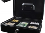 Large Metal Cash Box Malatec – Black
