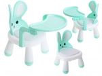 Children's Feeding and Play Chair Bunny – Mint