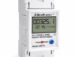 Ühefaasiline DIN-siini elektriarvesti LCD, LED-indikaatori ja RESET-funktsiooniga 230 V 60 A