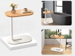Side C-shaped coffee table for living room and bedroom